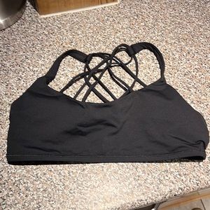 Black size 12 lululemon sports bra